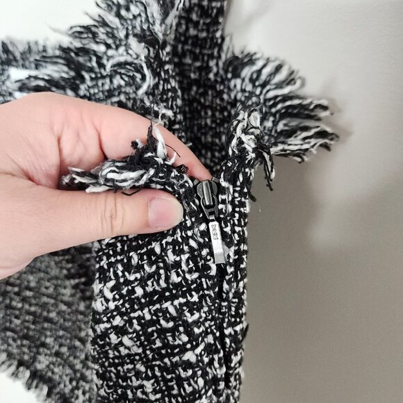 ANTHROPLOGIE x Mare Black White Tweed Crop Tank Top - Picture 4 of 5